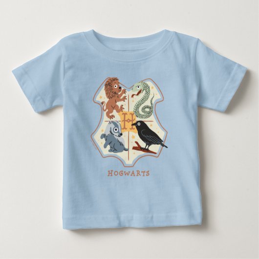 T-shirt Pour Bébé Cimier de Poudlard de dessin (Devant)