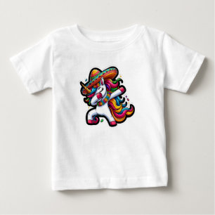 T-shirt Pour Bébé Cinco de Mayo Unicorn