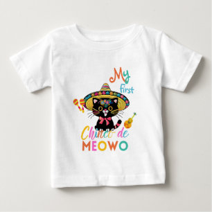 T-shirt Pour Bébé CINCO DE MEOWO Tee for Baby's 1st Cinco De Mayo