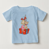 T-shirt Pour Bébé Cindy Lou Who and Max on a Present (Devant)