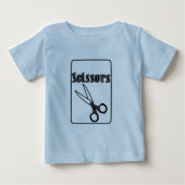 T-shirt Pour Bébé Ciseaux (Devant)