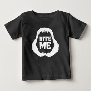 T-shirt Pour Bébé Citation Bite me - Requin Jaws