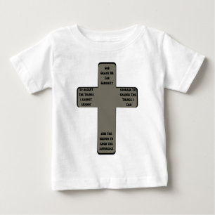 T-shirt Pour Bébé Citation croisée de prière de sérénité