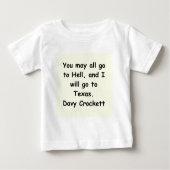 T-shirt Pour Bébé citation davy de crockett (Devant)