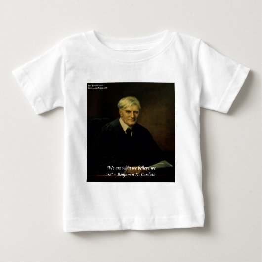 T-shirt Pour Bébé Citation de Benjamin Cardozo "Qui nous sommes" (Devant)
