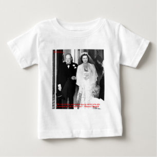 T-shirt Pour Bébé Citation de Churchill & Famous Marriage