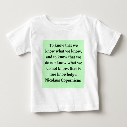 T-shirt Pour Bébé citation de Copernic (Devant)