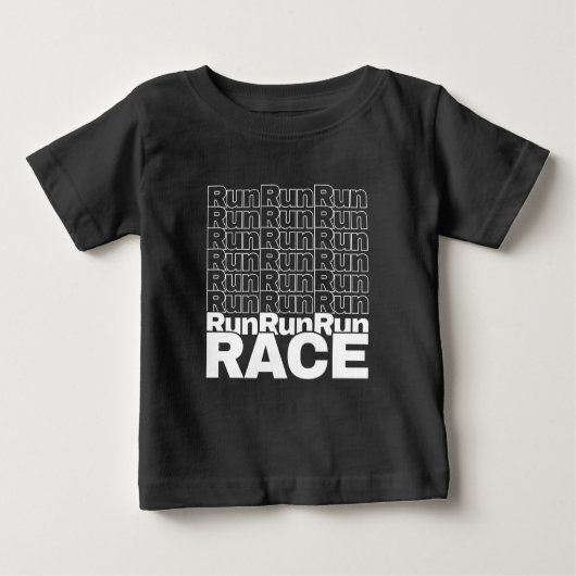 T-shirt Pour Bébé Citation de course en cours de course motivationne (Devant)