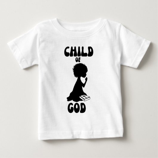 T-shirt Pour Bébé Citation De L'Enfant De Dieu (Devant)