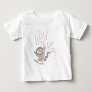 T-shirt Pour Bébé Citation de Où les choses sauvages sont - Rose