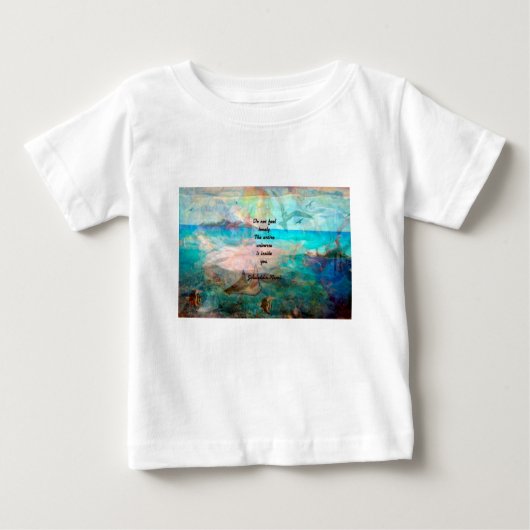 T-shirt Pour Bébé Citation De Rumi Inspiration Sur L'Univers (Devant)