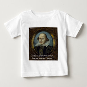 T-shirt Pour Bébé Citation de Shakespeare et de ses célèbres sentime
