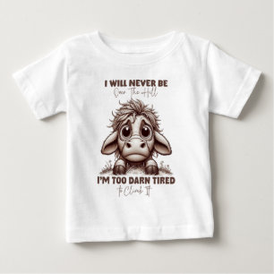 T-shirt Pour Bébé Citation De Vache Don Je Ne Serai Jamais Au-Dessus