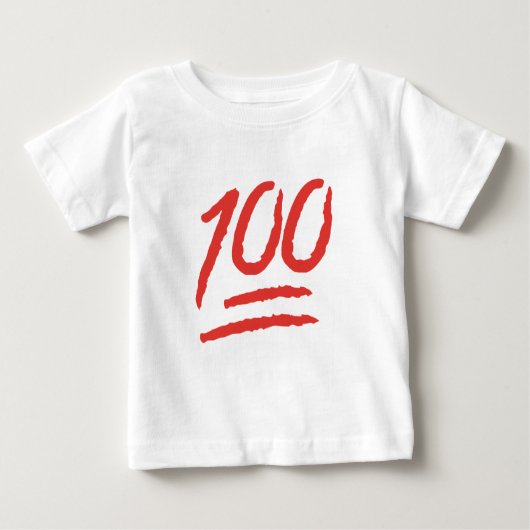 T-shirt Pour Bébé Citation drôle d'Emoji Meme de 100 énonciations (Devant)