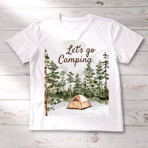 T-shirt Pour Bébé Citation personnalisée Aquarelle Camping dans la n