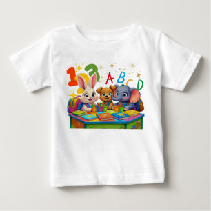 T-shirt Pour Bébé Cités de jardin d'enfants - ABC Animal Friends Tod
