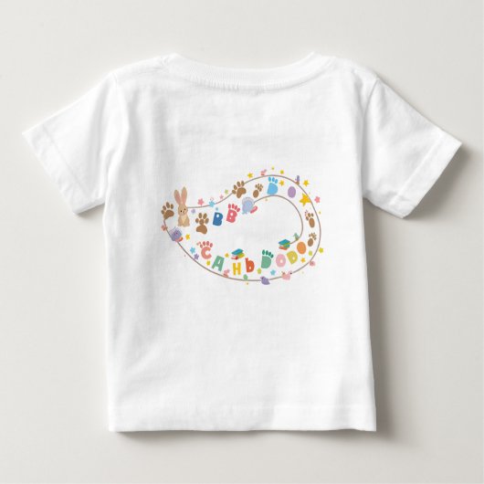 T-shirt Pour Bébé Cités de jardin d'enfants - ABC Animal Friends Tod (Dos)