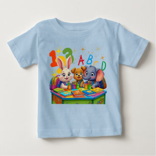 T-shirt Pour Bébé Cités de jardin d'enfants - ABC Animal Friends Tod