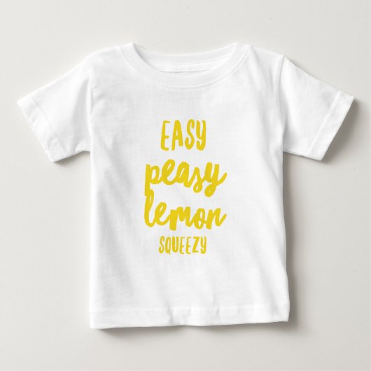 T-shirt Pour Bébé Citron facile Squeezy de Peasy (Devant)