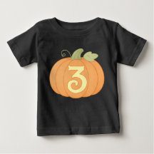 Citrouille d'automne mignon 3e anniversaire | Fête