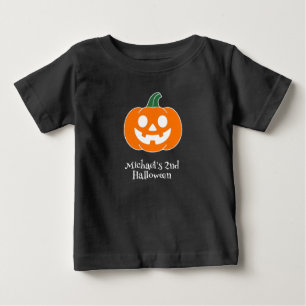 T-shirt Pour Bébé Citrouille d'Halloween Baby Boy