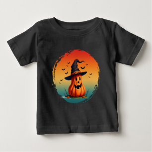 T-shirt Pour Bébé citrouille drôle vintage automne saison d'automne