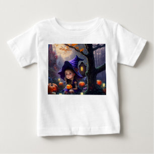 T-shirt Pour Bébé citrouille/fantaisiste/Halloween/dessin animé
