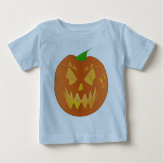 T-shirt Pour Bébé Citrouille Halloween en bleu clair