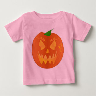 T-shirt Pour Bébé Citrouille Halloween en rose