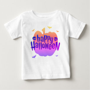 T-shirt Pour Bébé Citrouille Horreur Joyeux Halloween Toddler