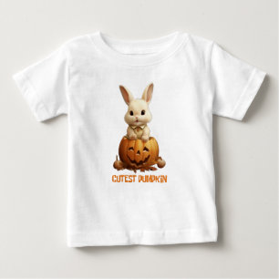 T-shirt Pour Bébé Citrouille Le Plus Cutest Dans Le Patch Bébé mig