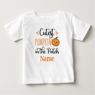 T-shirt Pour Bébé Citrouille le plus simple dans le patch personnali