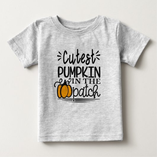 T-shirt Pour Bébé citrouille mignon dans les costumes d'halloween pa (Devant)