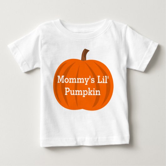 T-shirt Pour Bébé Citrouille mignon de maman Halloween Baby Custom (Devant)