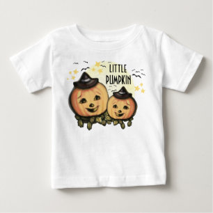 T-shirt Pour Bébé Citrouilles vintages de Halloween… - customisé