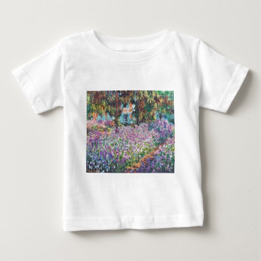 T-shirt Pour Bébé Claude Monet - le jardin de l'artiste chez Givern (Devant)