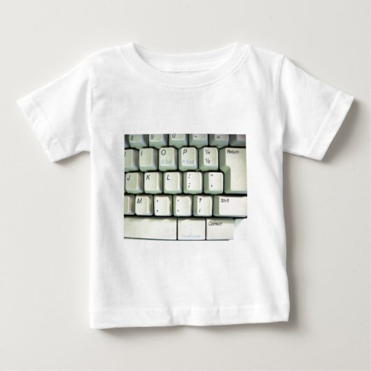 T-shirt Pour Bébé Clavier de machine à écrire (Devant)