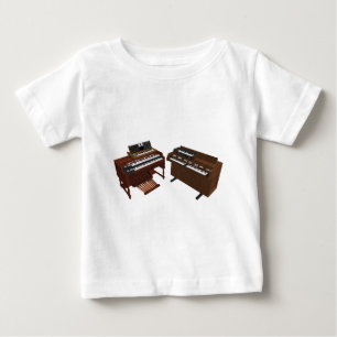 T-shirt Pour Bébé Claviers Vintages: Modèle 3D: