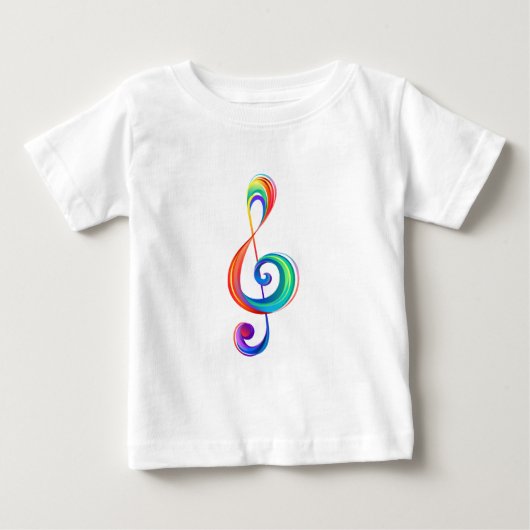 T-shirt Pour Bébé Clé arc-en-ciel (Devant)