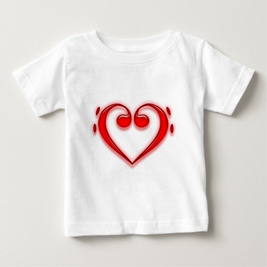 T-SHIRT POUR BÉBÉ CLEF BASSE DE F-CLEF (Devant)