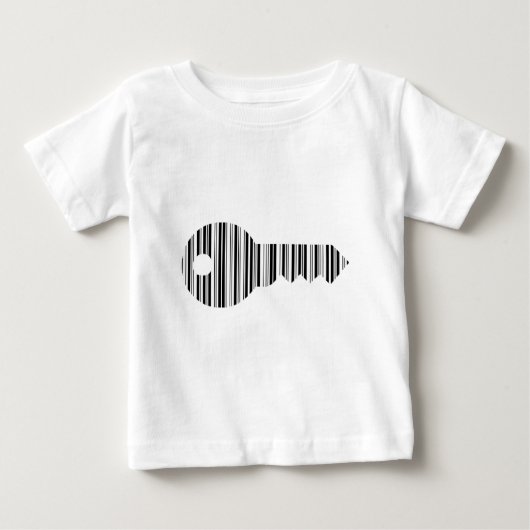 T-shirt Pour Bébé Clés CODE BARRES Clés Motif de code-barres Concept (Devant)
