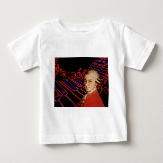 T-shirt Pour Bébé Clés de Mozart_ (Devant)