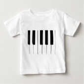T-shirt Pour Bébé Clés de piano (Devant)