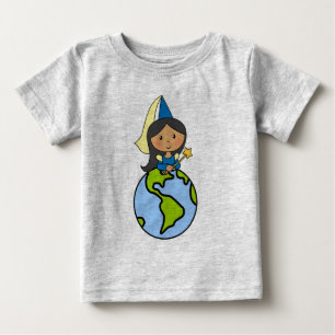 T-shirt Pour Bébé Clip de caricature Art mignonne Princesse sur le s