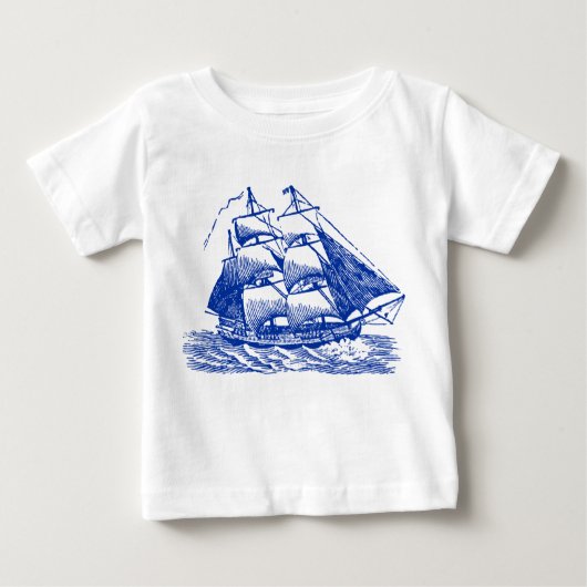 T-shirt Pour Bébé Clipper - bleu marine (Devant)