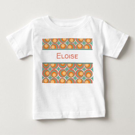 T-shirt Pour Bébé Cloches rétro (Devant)
