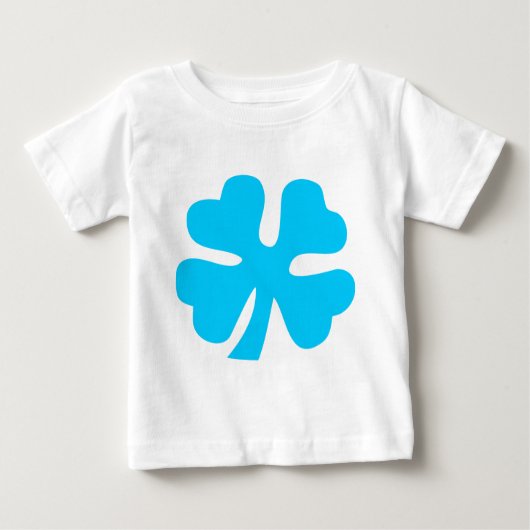 T-shirt Pour Bébé Cloison à quatre feuilles - bleu ciel (Devant)