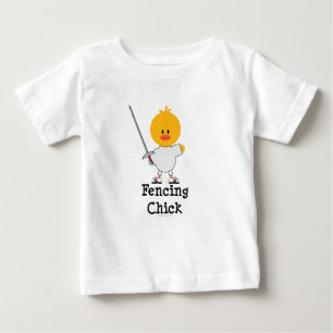 T-shirt Pour Bébé Clôture de la pièce en t de nourrisson de poussi