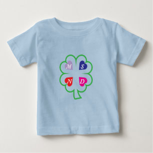 T-shirt Pour Bébé Clover avec les coeurs