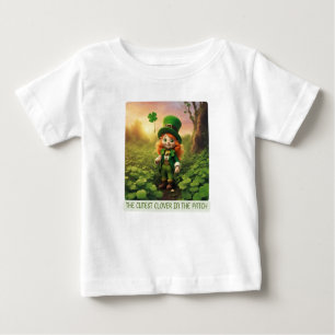 T-shirt Pour Bébé Clover de coupe dans le patch